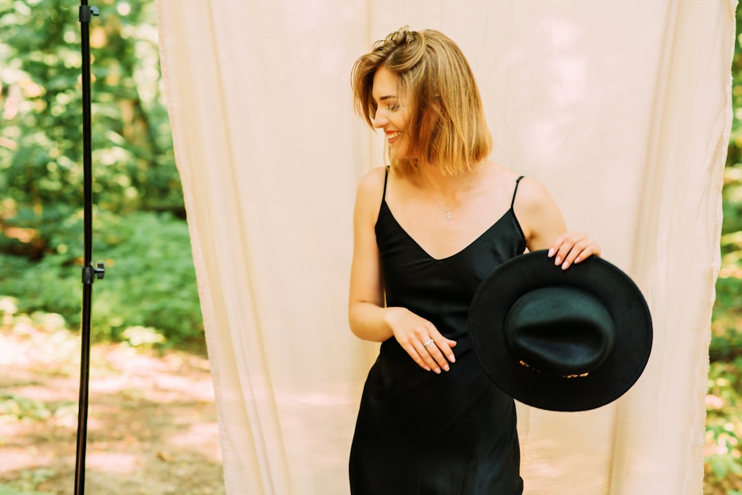 Photo black dress outfit